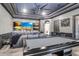 Game room with pool table and large screen TV perfect for entertainment at 16220 Villarreal De Avila, Tampa, FL 33613