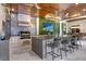 High-end outdoor kitchen with grill and ample counter space at 16220 Villarreal De Avila, Tampa, FL 33613