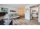 Bright living room with comfy seating and kitchen views at 1855 Bough Ave # B, Clearwater, FL 33760