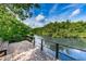 Relaxing waterfront deck overlooking a peaceful waterway at 1855 Bough Ave # B, Clearwater, FL 33760