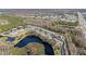 Aerial view of community near a highway at 2135 Park Crescent Dr, Land O Lakes, FL 34639