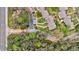 Aerial view showing the community and roads at 40 Aster Pl, Oldsmar, FL 34677