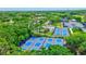 Aerial view of tennis and pickleball courts at 40 Aster Pl, Oldsmar, FL 34677