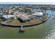 House on a point lot with water access, showcasing the property's location at 495 Bath Club N Blvd, North Redington Beach, FL 33708