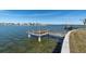 Wooden dock with water access at 495 Bath Club N Blvd, North Redington Beach, FL 33708