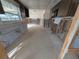 Under renovation kitchen with exposed framing and no cabinets at 495 Bath Club N Blvd, North Redington Beach, FL 33708