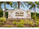 Bay Isle Landings community entrance sign with landscaping at 5152 Bay Isle Cir, Clearwater, FL 33760