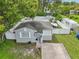 Aerial view of a house with a large backyard at 6108 Pershing Ne St, St Petersburg, FL 33703