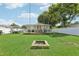 Large backyard with fire pit and deck at 6108 Pershing Ne St, St Petersburg, FL 33703