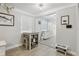 Bright dining area with table, chairs, and built-in shelving at 6108 Pershing Ne St, St Petersburg, FL 33703