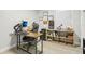 Functional home office with a large desk and built-in shelving at 6108 Pershing Ne St, St Petersburg, FL 33703