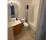 Clean bathroom with a tub shower combination at 6603 Osprey Lake Cir, Riverview, FL 33578
