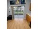 Kitchen with sliding glass doors leading to the backyard at 6603 Osprey Lake Cir, Riverview, FL 33578