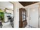 View of kitchen with stove and cabinetry at 704 E Broad St, Tampa, FL 33604