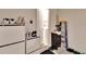Garage with storage and laundry access at 7102 Wesley Palm Way, Wesley Chapel, FL 33545