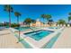 Relax in this community pool and spa area at 7300 Sun Island S Dr # 203, South Pasadena, FL 33707