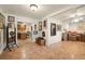 Hallway with tile floors and access to kitchen at 1110 W Coral St, Tampa, FL 33602