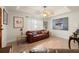 Relaxing living room with comfortable seating and large artwork at 1110 W Coral St, Tampa, FL 33602