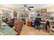 Home office with two work stations and built-in shelving at 1110 W Coral St, Tampa, FL 33602