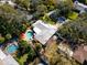 Bird's eye view of the property, showing its location and features at 1230 Nelson St, Dunedin, FL 34698