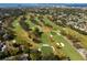 Aerial view of the golf course at 1230 Nelson St, Dunedin, FL 34698