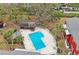 Aerial view of community pool and surrounding area at 1290 83Rd N Ave # D, St Petersburg, FL 33702