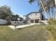 Home's back features a pool and lush lawn at 1600 Pennsylvania Ne Ave, St Petersburg, FL 33703