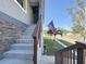 Stone steps leading to the house entrance with a view of the street at 1600 Pennsylvania Ne Ave, St Petersburg, FL 33703