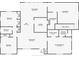 Detailed floor plan of a two-story house, highlighting rooms and their dimensions at 1600 Pennsylvania Ne Ave, St Petersburg, FL 33703