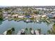 Wide aerial showcasing the property and surrounding waterfront community at 16015 Redington Dr, Redington Beach, FL 33708