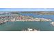 Wide aerial view showing home location on waterfront at 17602 Sterling Ter, Redington Shores, FL 33708