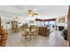 Bright dining area with glass table and chairs, reflecting mirror at 17980 Gulf Blvd # 501, Redington Shores, FL 33708