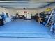 Spacious garage with epoxy flooring and ample storage at 2667 89Th Street E Cir, Palmetto, FL 34221