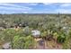 Aerial view of a single-story house with a large backyard and city views at 2819 50Th S St, Gulfport, FL 33707