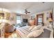 Main bedroom with a dresser and plaid bedding at 2819 50Th S St, Gulfport, FL 33707