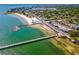 Aerial view showing waterfront property and a pier at 2900 45Th S St # 22, Gulfport, FL 33711