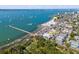 Aerial view of Gulfport waterfront, beach, and pier at 2900 45Th S St # 22, Gulfport, FL 33711