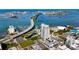 Breathtaking aerial view of waterfront property and city at 331 Cleveland St # 1102, Clearwater, FL 33755