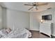 Bedroom with ceiling fan, dresser, and a car bed at 4101 Concord Way, Plant City, FL 33566