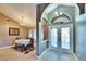 Bright dining room with a table and chairs, adjacent to the foyer at 4101 Concord Way, Plant City, FL 33566