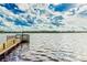 Scenic view of a lake with a wooden dock at 4101 Concord Way, Plant City, FL 33566