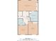 Floor plan showing primary bedroom, bathroom, and additional bedroom at 443 Pinellas Bayway S # 104, St Petersburg, FL 33715