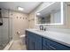 Clean bathroom with white countertop and walk-in shower at 4550 Overlook Ne Dr # 257, St Petersburg, FL 33703