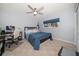 Cozy bedroom with a comfortable bed and built-in workspace at 4550 Overlook Ne Dr # 257, St Petersburg, FL 33703