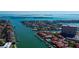 Waterfront property, showcasing a residential high-rise building and canal views at 4900 Brittany S Dr # 608, St Petersburg, FL 33715