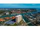 Waterfront high-rise condo building with parking and canal views at 4900 Brittany S Dr # 608, St Petersburg, FL 33715