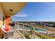 Spacious balcony offering scenic water and community views at 4900 Brittany S Dr # 608, St Petersburg, FL 33715