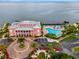 Aerial view of community pool and clubhouse at 5258 Beach Se Dr, St Petersburg, FL 33705