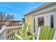 Balcony with two chairs and waterfront view at 5258 Beach Se Dr, St Petersburg, FL 33705