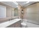 Bathroom with bathtub, shower, and modern vanity at 5258 Beach Se Dr, St Petersburg, FL 33705